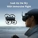 DJI Avata 2 Fly Smart Combo (Three Batteries), FPV Drone with Camera 4K, Immersive Experience, One-Push Acrobatics, Built-in Propeller Guard, 155° FOV, Camera Drone with Goggles N3 and RC Motion 3