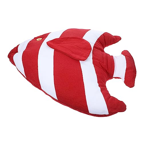 Happyyami 1pc Adorable Cartoon Fish Shaped Cushion Decorative Pillow for Home Decor for Boy Girl Rooms Sofas Cars Comfortable Cotton Material