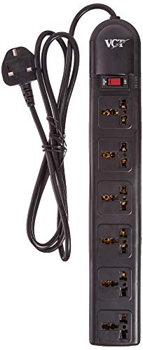 VCT WPS-B-UK Protector Eléctrico Tipo UK 220-240 Volt con 6 Tomas Universales 13A Máx 3250W miniatura 2