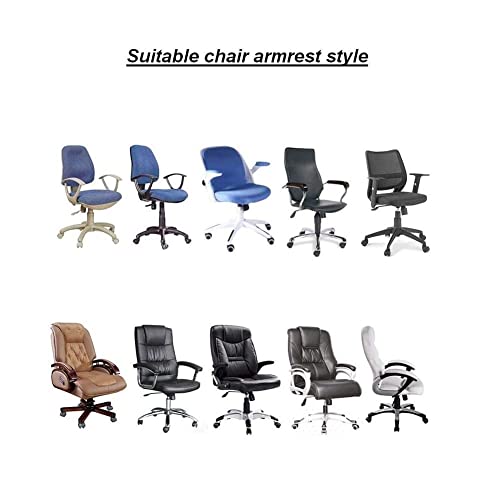 Ousicas Chair Arm Pad Covers Overs,Removable Washable Office Chair Armrest Covers Pads (Black) #TOP3