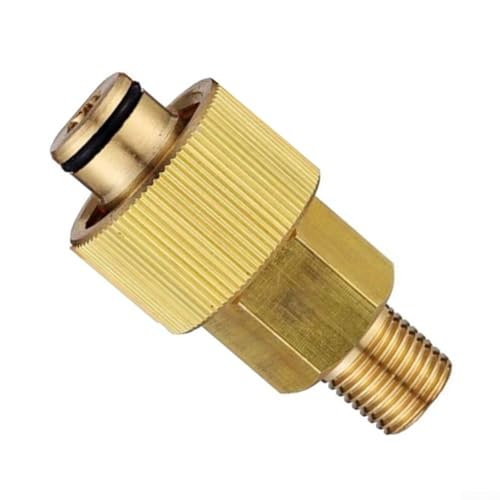 Adaptador de espuma de nieve para lavadora a presión Karcher, construcción de latón, compatible con varias mangueras de jardín y limpiadores de alta presión, adaptador de conexión rápida para una