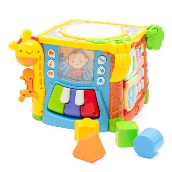Cube éducatif musical pour animer les après-midis au salon