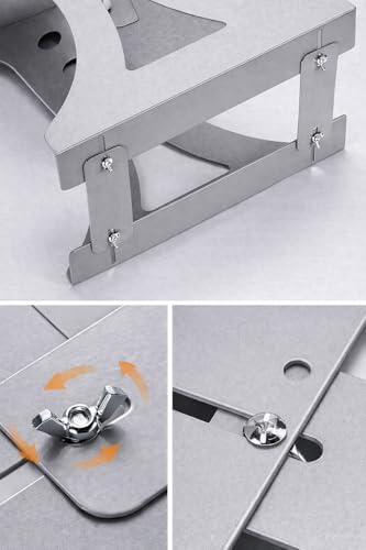 Image of 587839 Classic Computer Tower Stand CPU Holder Under Desk Mount Suspension Chassis Bracket Chassis Support Wall Mount Desktop Host Support Adjustable Wall PC Mount CPU Stand - Grey