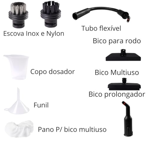 Higienizador A Vapor 102c° 1.300w 127v Worker Cor Branco