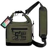 MORXPLOR Dry Bag Waterproof,5L/10L/20L/30L Roll Top Dry Bag Backpack with WaterProof Phone Case for Swim,Kayak(Army Green 5L)
