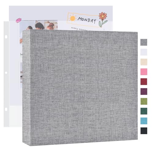 Mublalbum 12x12 Inch 3 Ring DIY Scrapbook Photo Album 40 Pages, Grey by Mublalbum - Used condition - US$18.39
