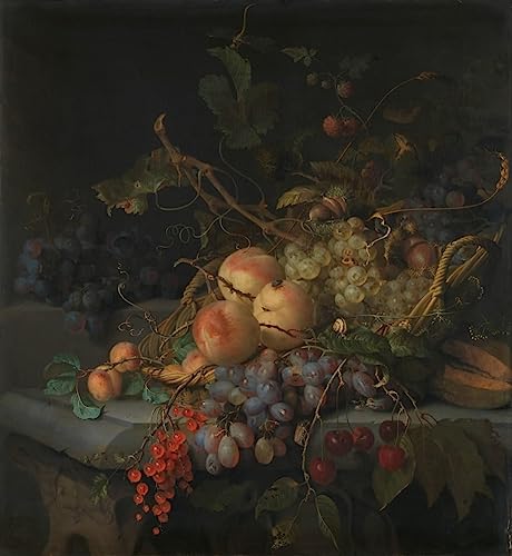 Art tableau nature morte fruits Jacob Van Walscapelle impression sur toile premium