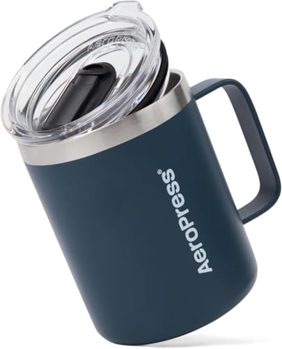 AeroPress Travel Mug 12oz Stainless Steel, Blue