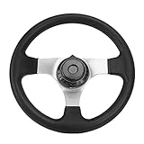 [Montaje] El volante con un diámetro de 300 mm / 11,8 pulgadas es compatible con un motor de 150 cc-250 cc y es adecuado para la mayoría de los vehículos de baja velocidad como carritos de golf, coches turísticos eléctricos, vehículos todo terreno y karts.