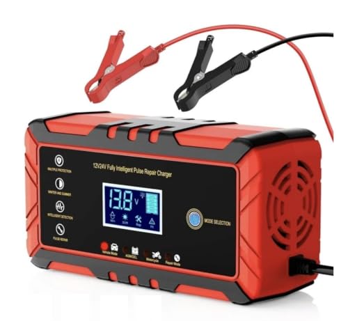 12V/24V Intelligent Pulse Repair Battery Charger, up to 150Ah