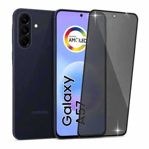 Película de Vidro 3D Privacidade Anti Spy para Samsung Galaxy A57, Vidro Temperado 9H, Anti Espião, Tela Inteira, Anti Risco, Fácil Aplicação