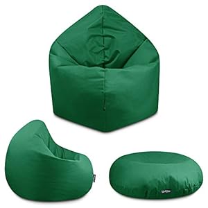 BuBiBag 2-in-1 zitzak, vloerkussen, voor binnen en buiten, in 32 kleuren en 3 maten, voor kinderen en volwassenen…