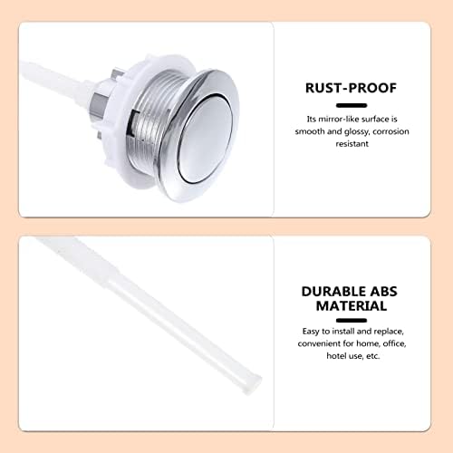 Cabilock Round Toilet Push Button Replacement Tank Button Round Toilet Switch Water Tank Cover Push Button Replacement for Toilet