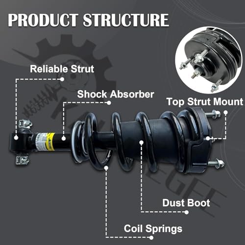 4PCS Front Rear Shock Struts for Cadillac Escalade for Chevrolet Tahoe — 사진 3
