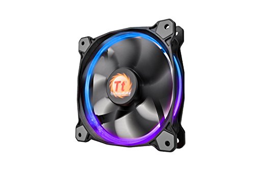 Thermaltake Riing 14 RGB Series High Pressure 140mm Circular LED Ring Case Radiator Fan CL-F043PL14SW-A