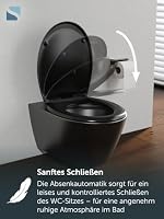 SCHÜTTE WC Sitz mit integriertem Kindersitz, Schwarz, 300kg Belastbar – Ansicht 4