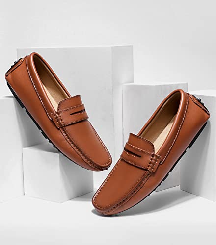 Santimon Men's Loafers Casual Slip On Penny Loafer Lightweight Driving Shoes4
