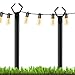 Glow Yard Poles – Lawn Light Mount, Outdoor Lighting Holder | Durable Patio Light Pole For Garden Decoration, Backyard Metal Lighting Stand For Lawn Parties, Driveway Events, Outdoor Corners
