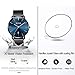 OLEVS Ultra Thin Blue Dial Watches for Men Waterproof Mens Fashion Minimalist Inexpensive Watches with Date Analog Quartz Stainless Steel Couples Watch for Men