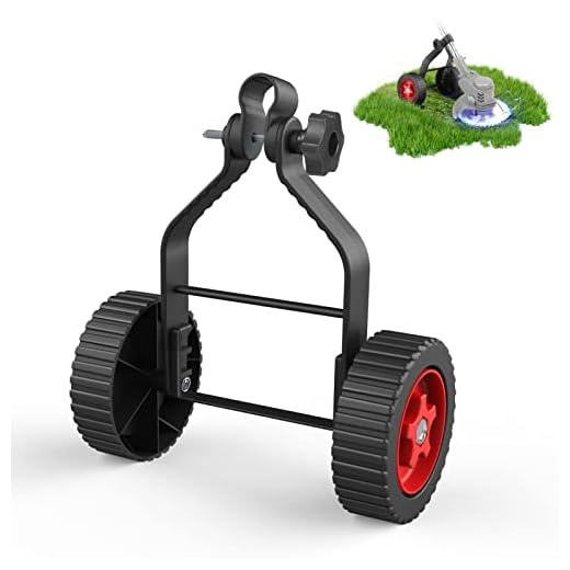 String Trimmer Grass Eater Weed Adjustable Support Wheels for 6 inch & 8 inch Weed Trimmer Grass Cutter Parts Cordless String Trimmer Electric Brush Cutter Strimmer Lawn Tool Attachment