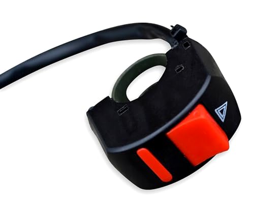 Commutateur Interrupteur de Feux de Détresse Warning Pour Moto Quad | 22mm Guidon | Etanche