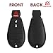 Key Fob Fit for Dodge RAM 1500 2500 3500 4500 5500 2013-2022 Truck, FCC: GQ4-53T, Replaces 56046953 68508720 56046953AE , 3-Button Fobik Electronic Pickup Keyless Entry Remote Control Replacement