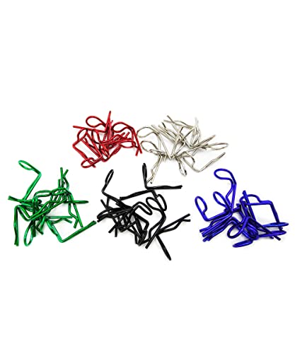 Hoplex 50Pcs Rc Body Clips 90-Degree Angle Springy Pins Bent Springy Pins For 1/8 1/10 1/12 Scale Model Car Truck Crawler Truck #TOP4