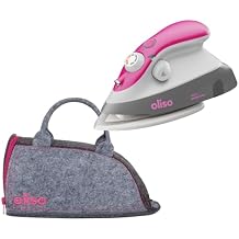 Oliso M3Pro Project Steam Iron with Solemate Raspberry + Storage & Carry Bag Travel Case Raspberry