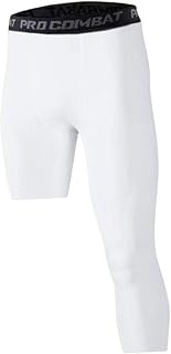 Fancyes Calça Atlética de Compressão Masculina Leggings de para Corrida, Corrida,