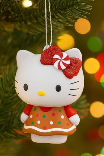 Hello Kitty Christmas Ornament Officially Licensed Christmas Gingerbread Cookie Dress Christmas Tree Decoration