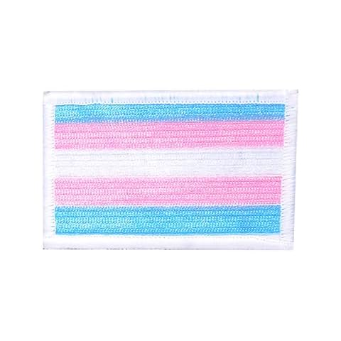Transgender Patch - LGBTunicorns Embroidered Patch, Sewing Applique Patches for Pride Parade or Daily Wear, Clothes Backpacks Bags Vests Dogs Harness, 3.15 * 2 inch(Free 1pc Trans Ribbon Included) Cover