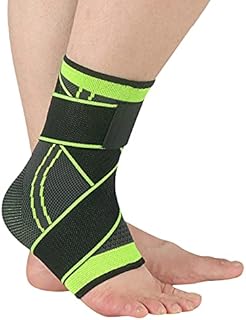Ankle Support- Adjustable Compression Ankle Brace Wrap Strap for Men & Women Sports Protect, Ligament Damage, Plantar Fasciitis, Achilles Tendonitis, Foot Support, Tendon Support, Injury Recovery