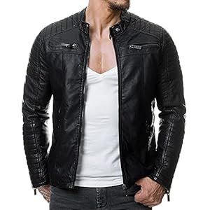 Redbridge herenjack, overgangsjack, biker, lederen jack, echt leer, kunstleer, katoen met gewatteerde zones