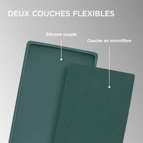 Coque silicone iPhone 11 Pro résolvant le risque de casse écran grâce aux bords surélevés