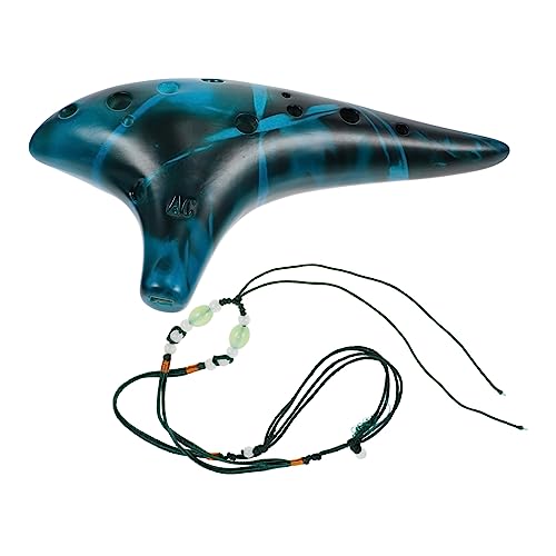 Yardwe Exquisite Boys and Girls Musical Instrument Traditional 12-hole Clay for Music Enthusiasts