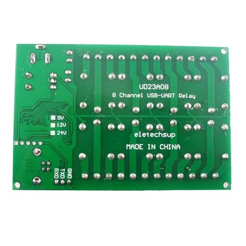 Module relais USB RS232 TTL UART UD23A08 8 canaux commutateur PC MCU