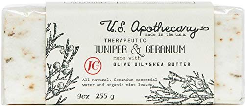 Juniper and Geranium Triple Milled Bar Soap - 9 ounce