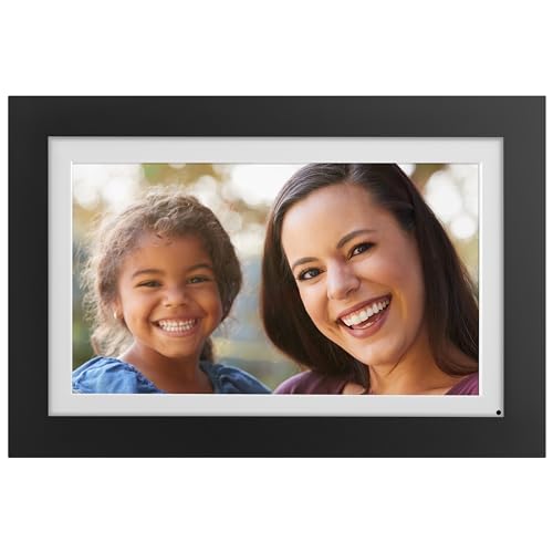 SimplySmart Home PhotoShare Friends and Family Smart Frame Digital Photo Frame, Send Pics from Phone to Frame, WiFi, 8 GB, Holds Over 5,000 Photos, HD, 1080P, iOS, Android (14", Black)