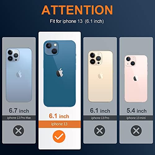 Migeec Clear Case for iPhone 13 Transparent Phone Cover Shockproof Protective