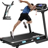 ANCHEER Treadmill 300 lb Weight Capacity, 3.25HP 18 INCH Wide Foldable Treadmill with Incline,Walking Pad Treadmill for Home with 36 Preset Programs, 18"x51" Running Belt, LCD Display, App Control