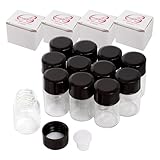 48 Pack Beauticom USA 5/8 Dram (2ml) Amber Glass Vial for Aromatherapy, Reagents, Cologne, Perfume Samples with Orifice Reducer and Dropper Top