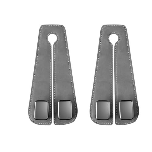NaHibu Car Seat Back Leather Double Hook,Car Hook Seat Back Storage Hook,2024 Car Seat Headrest Hook,Car Back Seat Organizer,Car Seat Back Leather Double Hook, Headrest Hooks for Car