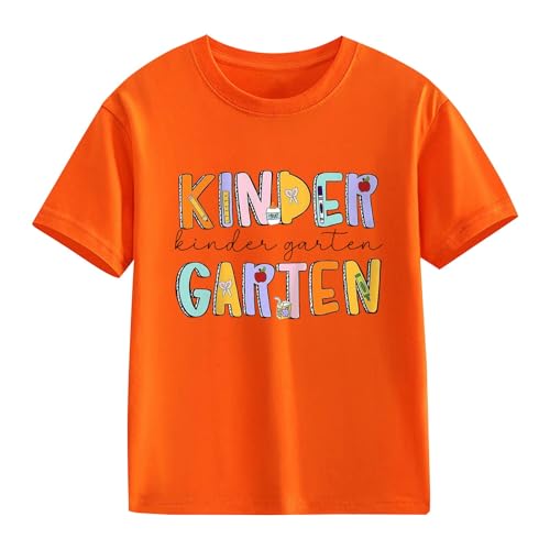 Kindergarten Shirts for Kids, Girls Boys First Day of School T Shirt, Preschool Student Back to School Clothes2