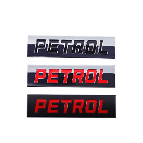 2Pcs Incognito Petrol Emblem Sticker Car Styling Sticker Emblem Badge 3D Metal Car Fuel Tank Letter Sticker Decals For All Car Models (Silver-Black) #TOP6