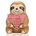 VYNWPDFLI Sloth Resin Gift for Daughter, Heartwarming Keepsake to Convey Deep Love, Meaningful Decorative Present for Beloved Daughter, Cute Sloth - Themed Reminder Decor, LSS23