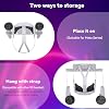 VR Wall Mount - Compatible with Meta Oculus Quest 3S/3/2/Pro/Rift-S, Aluminium VR Headset & Controller Hanger with Two Storage Options