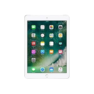 Apple iPad 9.7 (5th Gen) 128GB Wi-Fi + Cellular – Silver – Unlocked (Renewed)