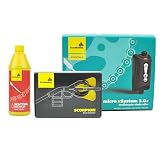 Scottoiler Essentials Micro xSystem 3.0+ Sistema Elettronico Automatico di Lubrificazione della Catena del Motociclo con Controllo Bluetooth incluso 500ml di Scottoil Rosso Alta Temperatura e Iniettor