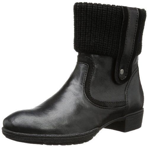 Bottes femme Camel Active Dyanna en cuir noir 41 : confort de marche et isolation hivernale