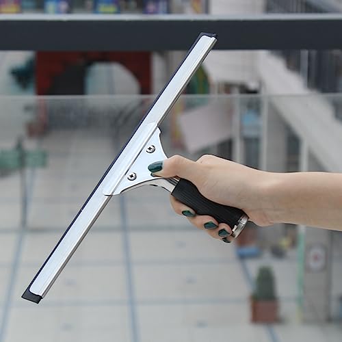Image of Rubber Squeegee,Window Squeegee with Non Slip Handle,Wide Coverage Garage Floor Squeegee,Squeegee Blade Head,Cleaning Squeegee for Floor,Bathroom,Kitchen,Concrete,Tile,Garage